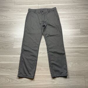 John Varvatos Pants Mens Medium Gray Chino Straight Casual